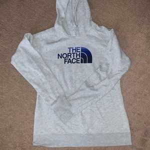 grey north face hoodie